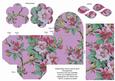Lilac Col Blossom Rolled Rose 3in Favour/gift Box N' Card