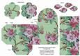 Mint Col Blossom Rolled Rose 3in Favour/gift Box N' Card