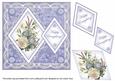 Blue Bouquet Happy Everything! 7in Double Diamond Topper