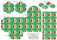 Dgreen Cupcake Rolled Rose 3in Favour/gift Box N' Card
