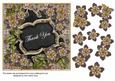 Black Met Fleur Thank You Fancy 7in Deco Topper