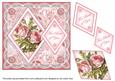 Pink Roses Both of You 7in Double Diamond Topper