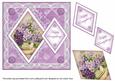 Lilac Flowers Happy Everything 7in Double Diamond Topper
