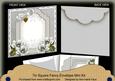 Silver Magnolia Fancy 7x7inch Easy Envelope Mini Kit
