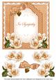Borange Magnolia in Sympathy Fancy 7in Decoupage Topper