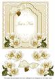 Cream Magnolia Just a Note Fancy 7in Decoupage Topper