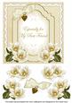 Cream Magnolia Best Friend Fancy 7in Decoupage Topper