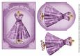 Lilac Butter Dress Looking Ab-fab 7x5in Fashion Topper