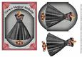 Red Black Dotty Dress Magical Birthday 7x5in Fashion Topper