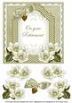 Olive Magnolia Retirement Fancy 7in Decoupage Topper