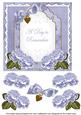 Pblue Rose Date to Remember Fancy 7in Decoupage Topper