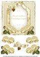 Cream Rose If Friends Were - Fancy 7in Decoupage Topper