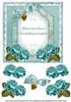 Dteal Rose If Friends Were - Fancy 7in Decoupage Topper