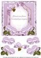 Lilac Rose If Friends Were - Fancy 7in Decoupage Topper