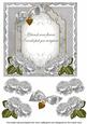 Silver Rose If Friends Were - Fancy 7in Decoupage Topper