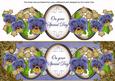 Dark Blue Pansy Special Day Large Dl Decoupage Topper