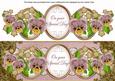 Dusky Pink Pansy Special Day Large Dl Decoupage Topper