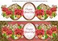 Dark Red Pansy Special Day Large Dl Decoupage Topper
