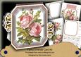 Pink Roses Fancy Emerald 3D Mini Card Kit