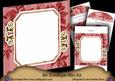 Pink Wildflowers Fancy Emerald 8in Envelope Mini Kit