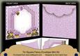 Pale Lilac Pansy Beaded Fancy 7x7inch Easy Envelope Mini Kit