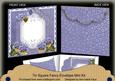 Dark Blue Pansy Beaded Fancy 7x7inch Easy Envelope Mini Kit