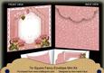 Pink Pansy Beaded Fancy 7x7inch Easy Envelope Mini Kit