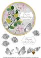 Silver Rose Special Day 7in Circle Decoupage Topper