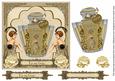 Cream Art Deco Perfume My Gran 7in Decoupage Topper