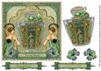 Olive Art Deco Perfume My Gran 7in Decoupage Topper