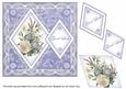 Blue Bouquet Good Luck 7in Double Diamond Topper