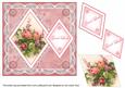 Rose Bouquet Good Luck 7in Double Diamond Topper