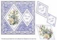 Blue Bouquet My Wife 7in Double Diamond Topper