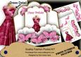 Cerise Rose Happy Birthday Ink Saver Fashion Tag Mini Kit
