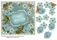 Teal Met Fleur Mothers Day Fancy 7in Deco Topper