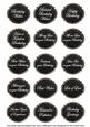 Black Fleur All Birthday Sentiment Caption Sentiment Sheet
