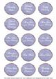 Blue Fleur All Birthday Sentiment Caption Sentiment Sheet