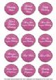 Cerise Fleur All Birthday Sentiment Caption Sentiment Sheet