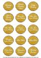 Gold Fleur All Birthday Sentiment Caption Sentiment Sheet