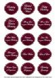 Hotpink Fleur All Birthday Sentiment Caption Sentiment Sheet