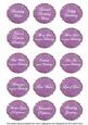 Purple Fleur All Birthday Sentiment Caption Sentiment Sheet