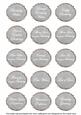 Silver Fleur All Birthday Sentiment Caption Sentiment Sheet