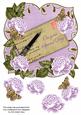 Lilac Rose Special Day 8in Fancy Rose Topper