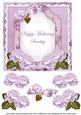 Lilac Rose Mothering Sunday Fancy 7in Decoupage Topper