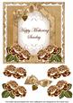 Vtea Rose Mothering Sunday Fancy 7in Decoupage Topper