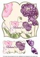 Purple Poppy Belated Wishes 8in Large Blooms Fancy Topper