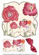 Red Poppy Belated Wishes 8in Large Blooms Fancy Topper