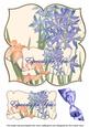 Blue Flowers Especially 8in Large Blooms Fancy Topper