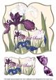 Iris Get Well Soon 8in Large Blooms Fancy Topper