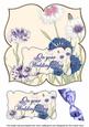 Cornflowers Wedding Day 8in Large Blooms Fancy Topper
